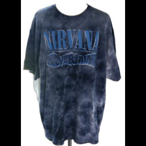 Nirvana T-Shirt Men’s Size XL Blue Nevermind Tie-Dyed Graphic Tee